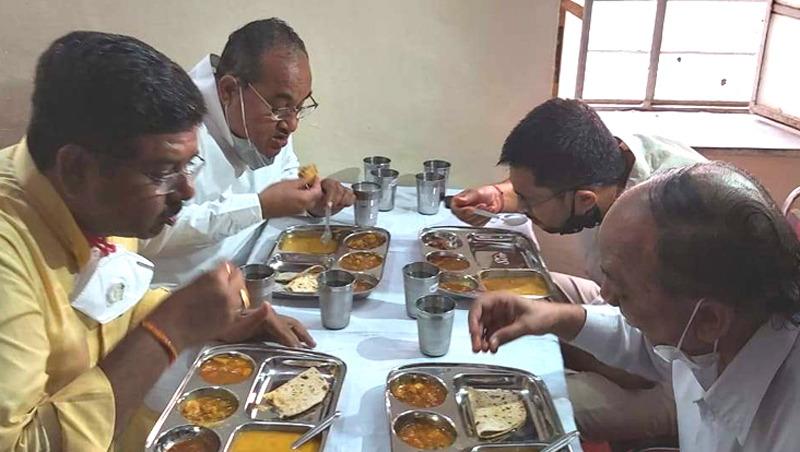 You also know, why the leader-officer is eating such simple food