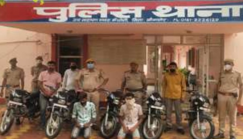 Two bike thieves arrested in Bikaner, five stolen bikes recovered