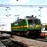 electric goods train in bikaner railway unit