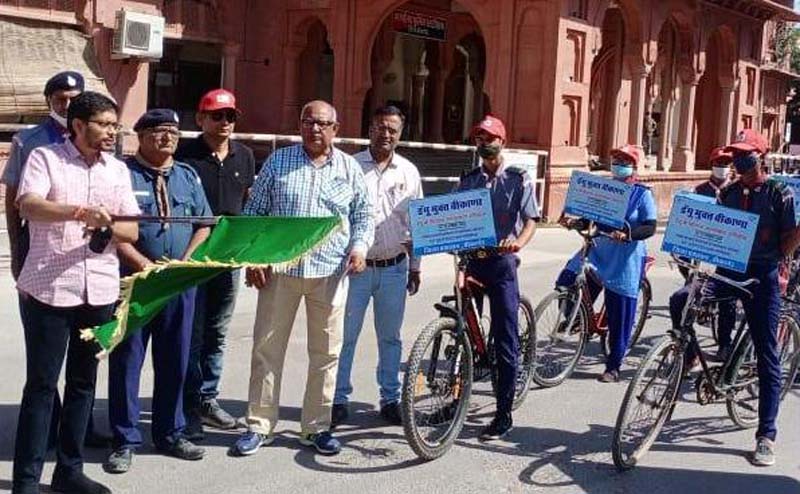 'Dengue Mukt Bikana' campaign started, Scout guide took out cycle rally