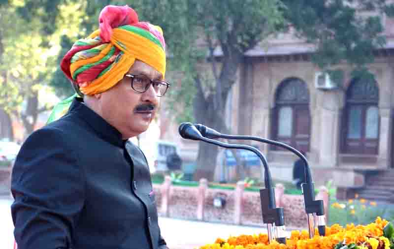 Vice Chancellor of Veterinary University Bikaner Prof. Satish K. Garg hoisted the flag