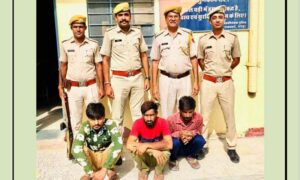 Three thieves arrested for stealing construction material of railway quarters - Copy