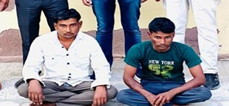 Shyam and Dharamveer arrested for stealing batteries from parked vehicles