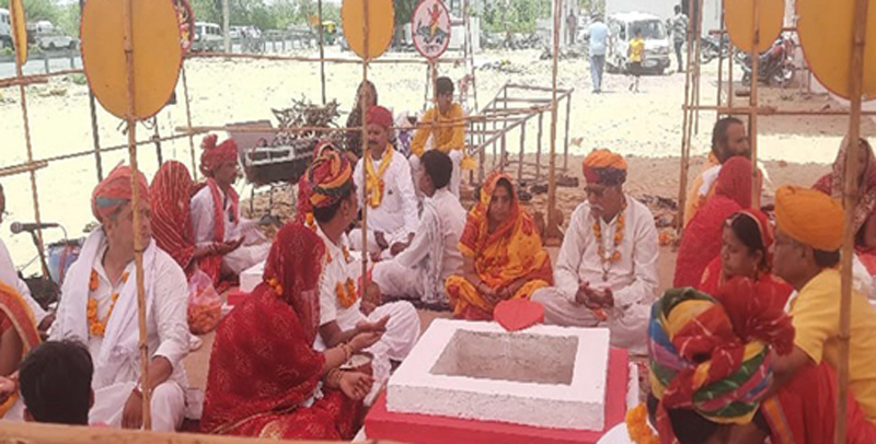 Consecration ceremony of Dehru Mata Temple begins, Kalash Yatra taken out, Mandap deity worshiped