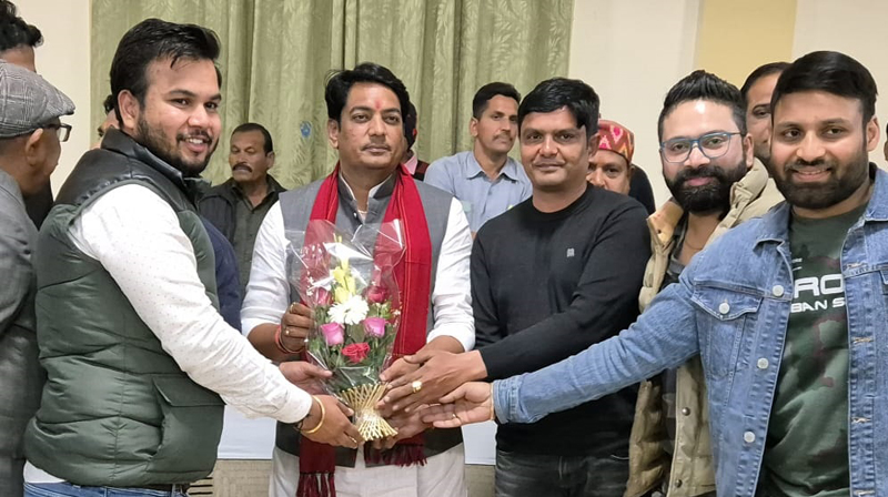 Cabinet Minister Avinash Gehlot welcomed