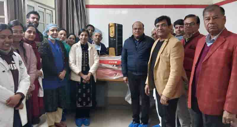 Donated 5 air-conditioned heaters to PVM Hospital