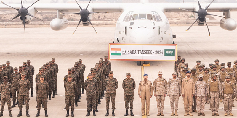 India-Saudi Arabia joint military exercise 'Sada Tansiq' begins