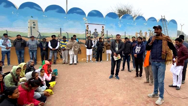 Rajasthani language lovers welcomed at BSF ground in Khajuwala