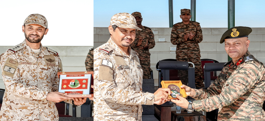 Exercise Sada Tanseek completed, both armies exchanged souvenirs