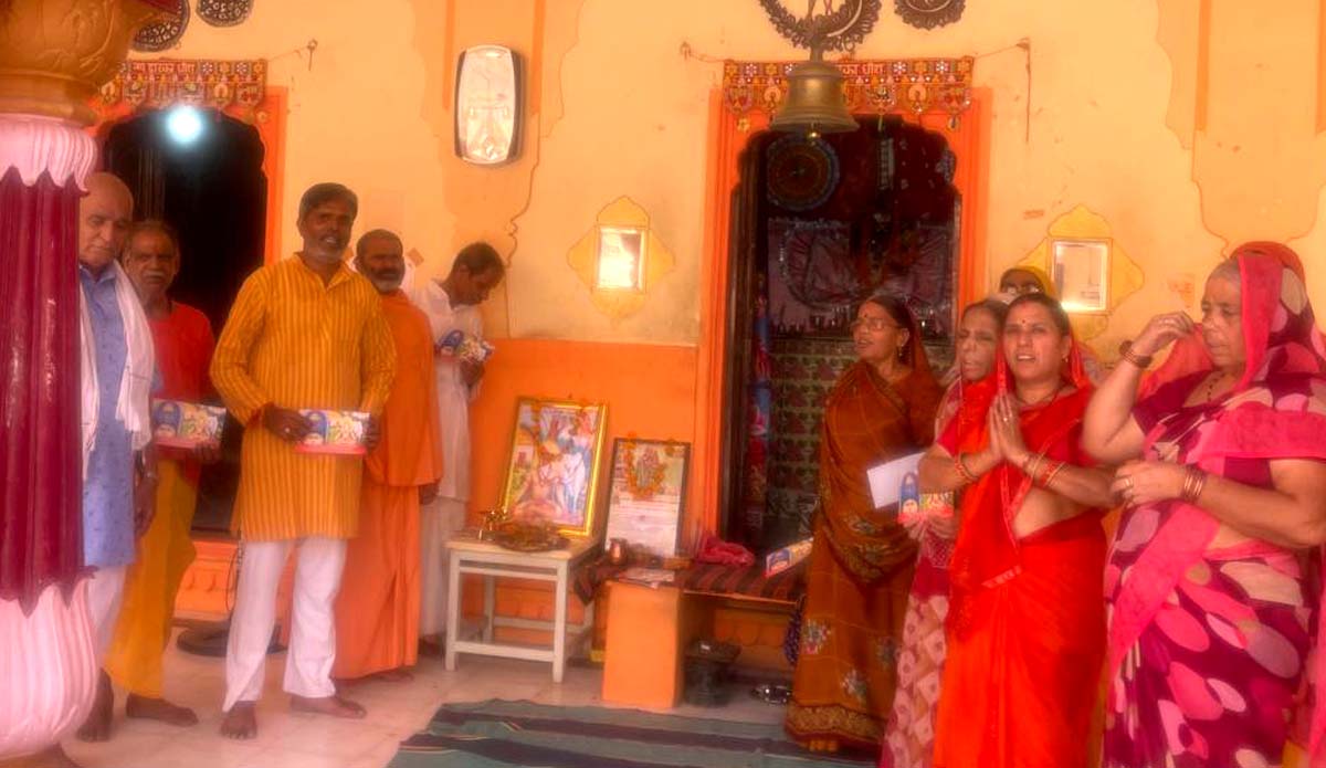 Maha Aarti was held at Dhaninath Temple on the occasion of Maharishi Dadhichi's birth anniversary