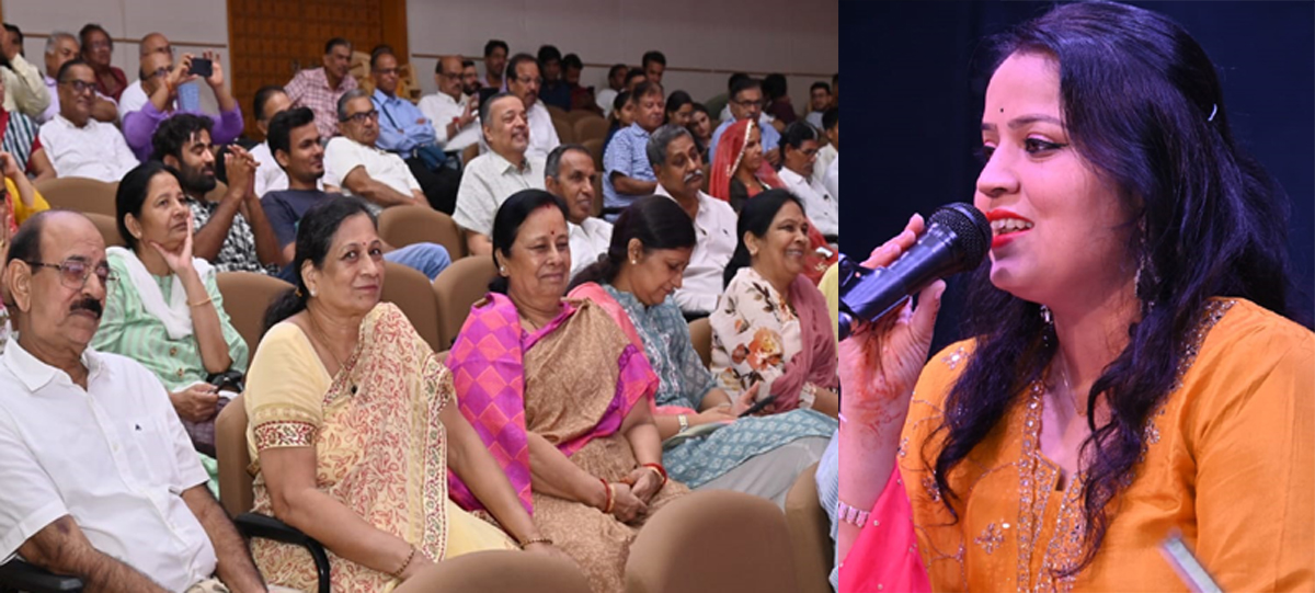 Singer Mukul Soni from Rewa, Madhya Pradesh enthralled the audience at the Ghazal evening