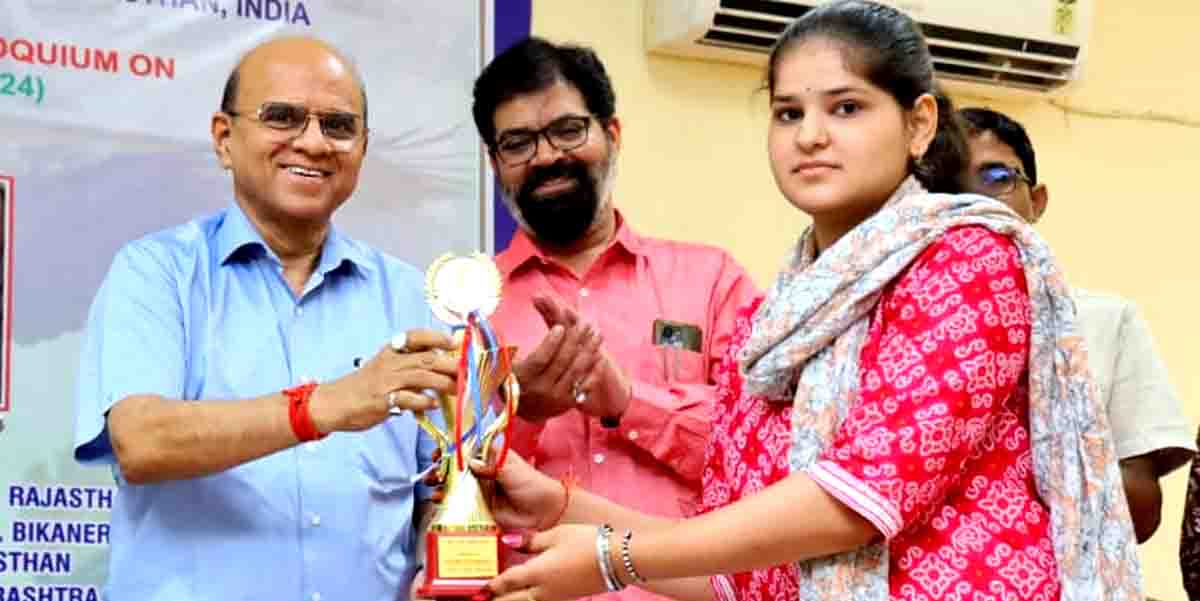 Jyoti came first in Rangoli, Poorvi in essay-poster and Amit in photography