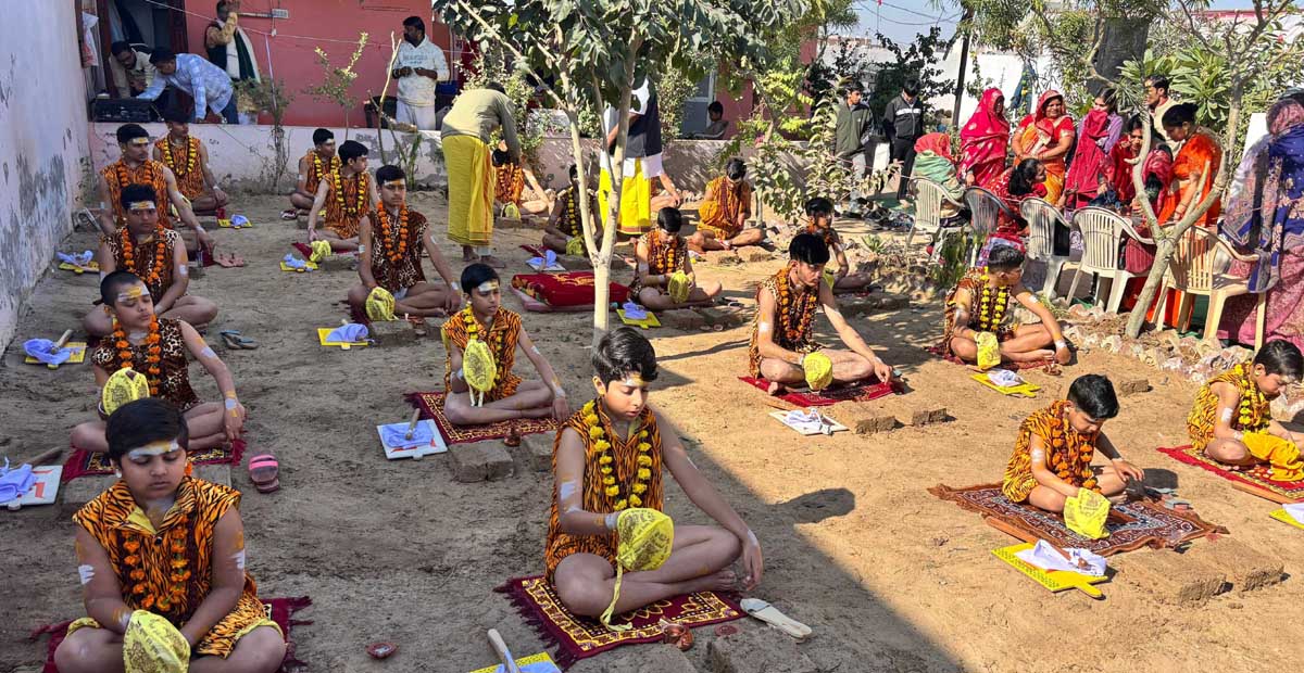 The three threads of the sacred thread (Janeyu) symbolize Brahma, Vishnu, and Mahesh - Pandit Rajendra Kiradu