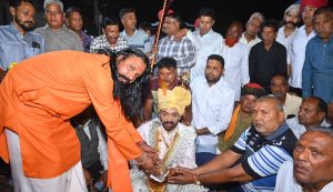 Engagement and wedding rituals were performed with one rupee and a coconut.