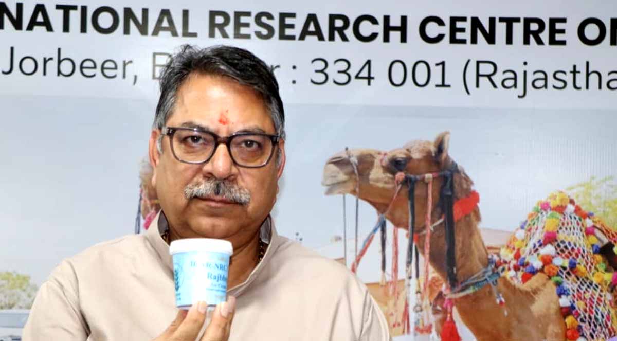 MP Dr. Satish Poonia launched 'Rajbhog Ice Cream' made from camel milk.