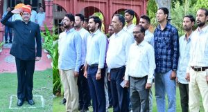 Divisional Commissioner and District Collector hoisted the flag.