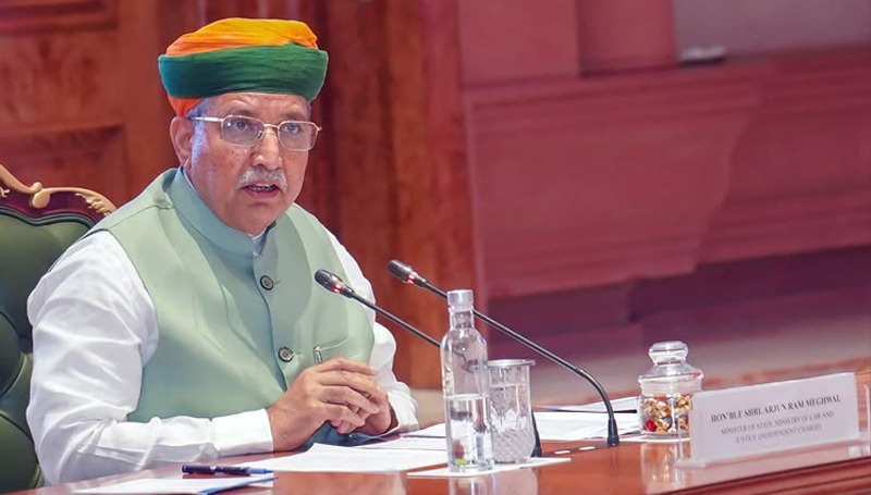 Indian delegation led by Union Law Minister Arjun Ram Meghwal arrives in Abu Dhabi.