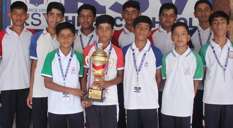RSV won 27 gold, 12 silver, and 14 bronze medals at the district-level sports meet. 1111
